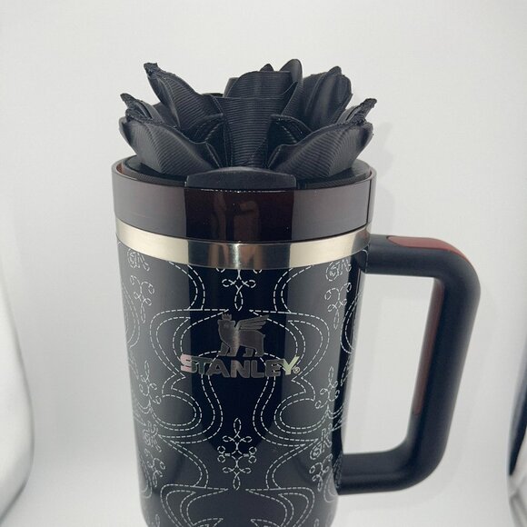 3D Rose Cowboy Hat Tumbler Topper that fit the Barbie x Stanley 80s Western Ken - Picture 3 of 9